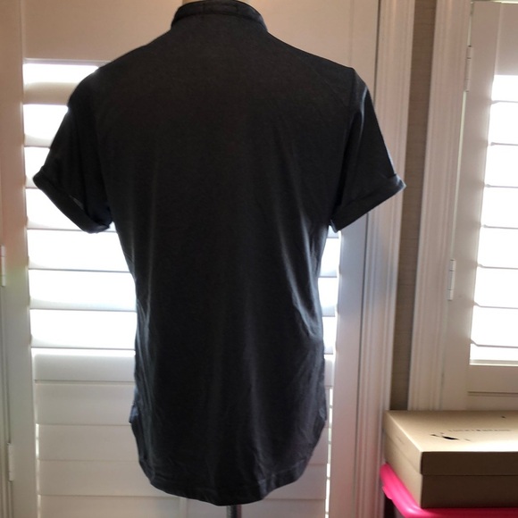 Women's Short Sleeve Gray Top - Picture 3 of 8